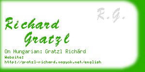 richard gratzl business card
