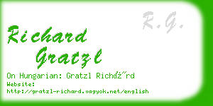 richard gratzl business card